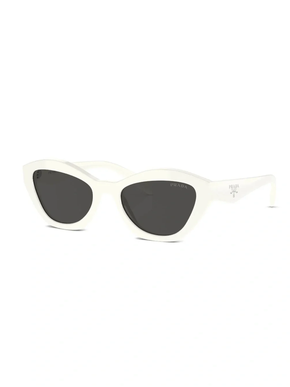 Prada PRA02S sunglasses 55m - white acetate grey lenses
